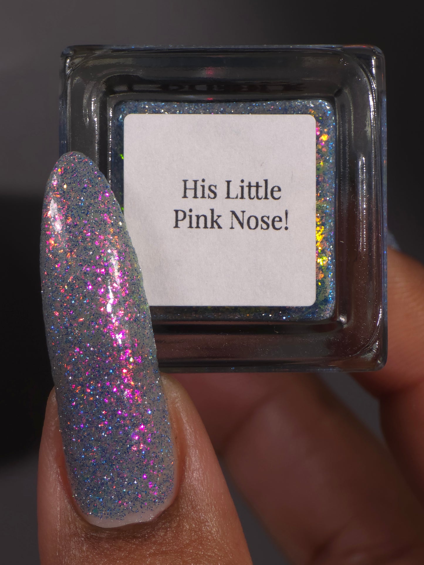 His Little Pink Nose!